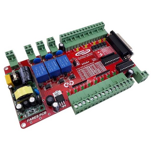 [KIT.BOB.3M] PC-CNC 6Axis Breakout Board (VIVA+) Parallel Interface Control 6 Axis - Compatible with MACH3