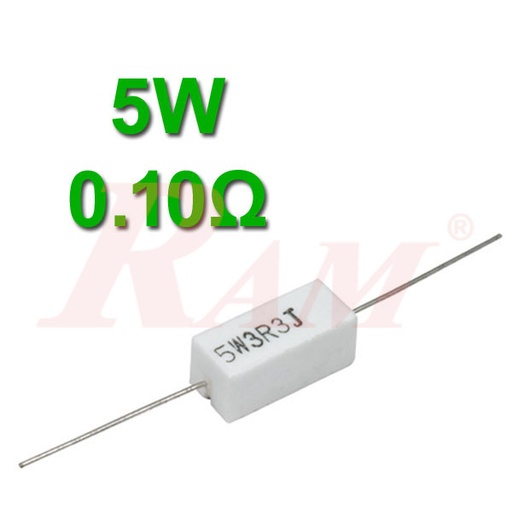 [5W.0.10OHM] Ceramic Power Resistor 5W / 0.10Ω  مقاومة سيراميك حراري 5 واط