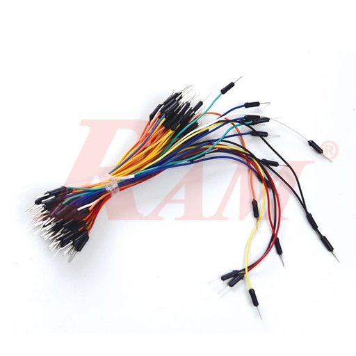 [BB.J65] BB-J65 Connecting Jumper Wires for Breadboard & Arduino (65 Wire) مجموعة اسلاك جاهزة للبريد بورد - اطوال مختلفة