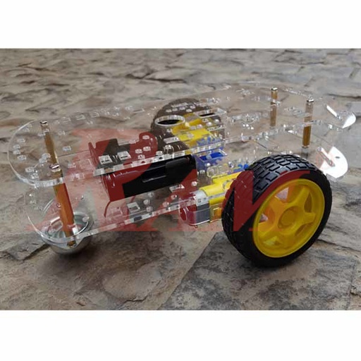 [RO.BASE.2WD.2FLOOR] 2WD Robot Car Chassis Kit with Speed Encoder Wheels 2 Floor