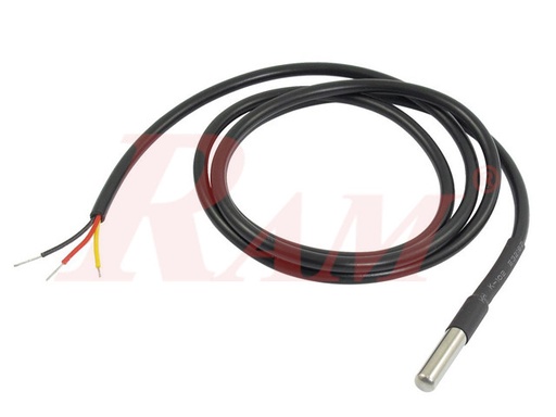 [WIRE.DS18B20] DS18B20 Waterproof Temperature Sensor - Original Chip