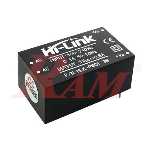 [AC.DC.HLK.PM01] AC-DC Module 3W 220Vac to 5Vdc (HLK-PM01)