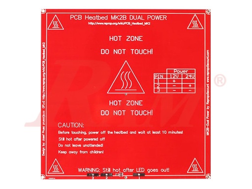 [KIT.3D.1006] 3D Printer Heatbed PCB MK2B 12/24V for RepRap (SKU#3D1006)