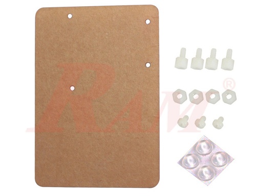 [KIT.HOLDER.BB801] Acrylic Holder for BB801 Breadboard & Arduino UNO With Screws (Just Acrylic Holder)