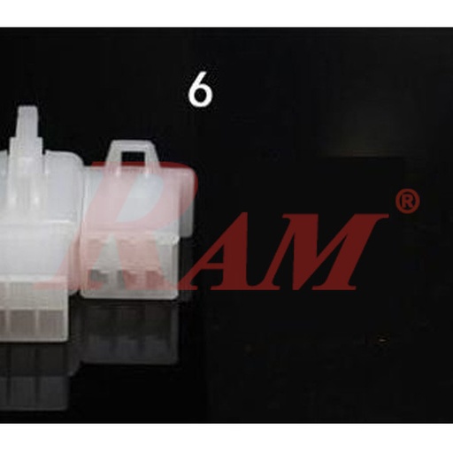 [MF.2.8MM.NYLON.6PIN] MF 6pin - 2.8mm Electrical Plug Connector Male & Female Nylon