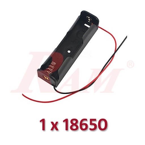 [BATTERY.HOLDER.18650X1] Battery Holder 1x18650 جراب حامل بطارية
