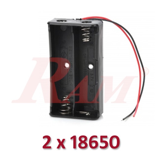 [BATTERY.HOLDER.18650X2] Battery Holder 2x18650 جراب حامل بطارية