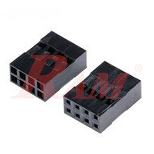 [PH25.2X4] PH25 - 2x4pin 2.54mm 8 Pin Plastic Dupont Jumper Wire Cable Housing Female