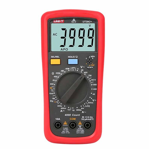 [AVO.UT39C+.UNIT] UT39C+ Digital Multimeter افوميتر قياس كهرباء مقومات مكثفات حرارة متعدد رقمي