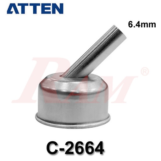 [ATTEN.NOZ.C2664] ATTEN® C-2664 Bent 45° Hot Air Nozzle for Soldering Stations