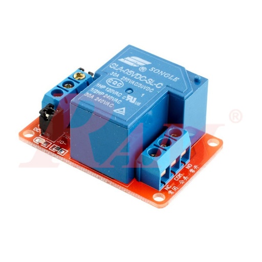 [KIT.SLA.30A.1RELAY] 1 Output Relay 30A Module Works on 5V Signal (SKU#SLA30)