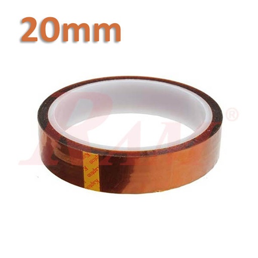 [TAPE.KAPTON.20MM] Kapton Tape Polyimide 20mm High-Temperature Heat Resistant Tape Roll 30 meter