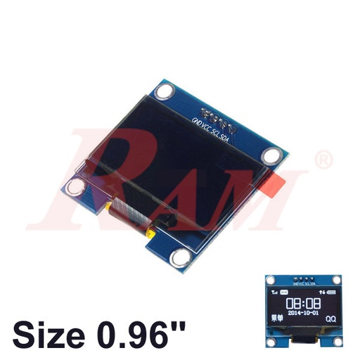 [OLED.0.96.4PIN] OLED 0.96" 4pin LCD Display Module I2C IIC Communicate