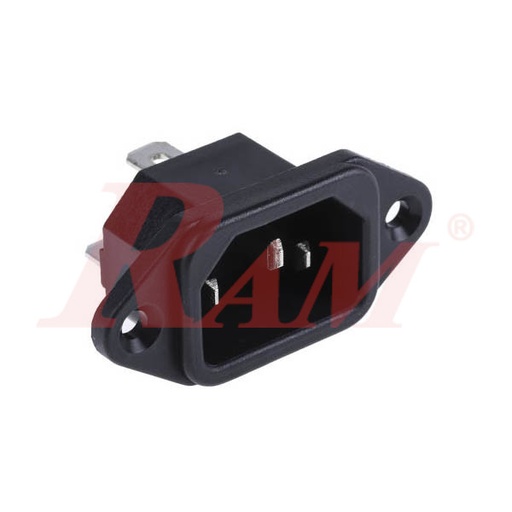 [AC.SOCKET.PANEL] AC Power Connector Panel Mount مدخل باور جهاز