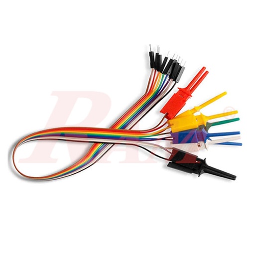 [PH63.M.HOOK.30CM] PH63 - 10pin Male Head to Test Hook Line 30cm Long