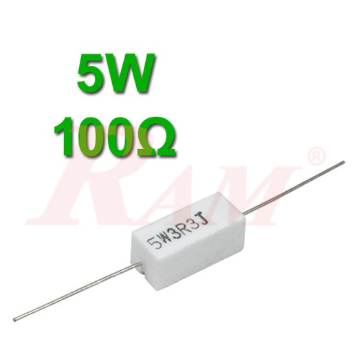 [5W.100OHM] Ceramic Power Resistor 5W / 100Ω
