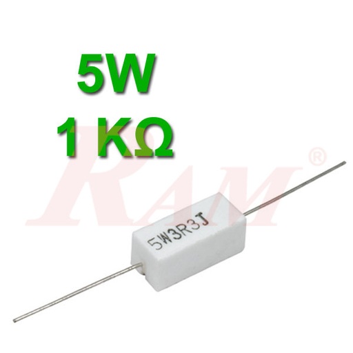 [5W.1K] Ceramic Power Resistor 5W / 1KΩ