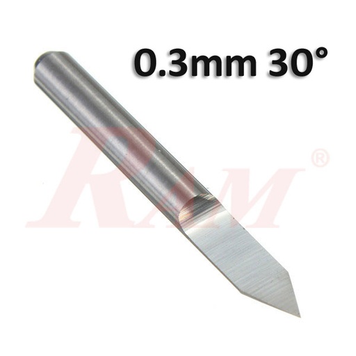 [BITS.ENG.0.3] Carbide Engraving Bits 0.3mm 30° V-shape