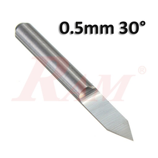 [BITS.ENG.0.5] Carbide Engraving Bits 0.5mm 30° V-shape بونطة حفر بورد