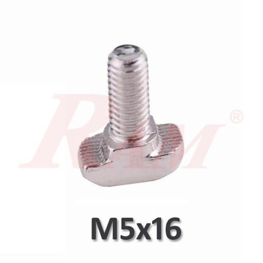 [SY2020.T.SCREW.M5X16] 2020/2040 Aluminum Profile Accessory - T Shape Bolt Screw Size M5x16