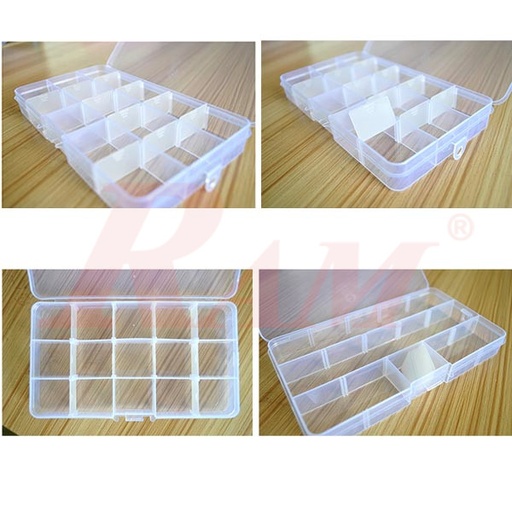 [BOX.A260] Plastic Fliptop Box A260 Size 170x100x20mm