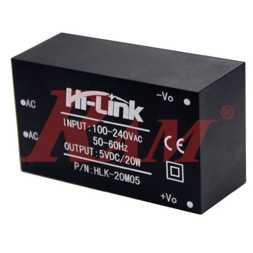[AC.DC.HLK.20M05] AC-DC Module 20W 220Vac to 5Vdc (HLK-20M05)