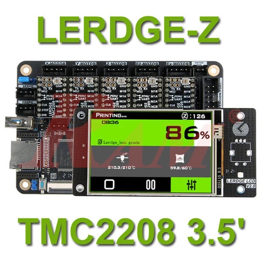 [KIT.3D.1019] LERDGE-Z Board 3.5" LCD + 5 Drivers TMC2208 (SKU#3D1019)