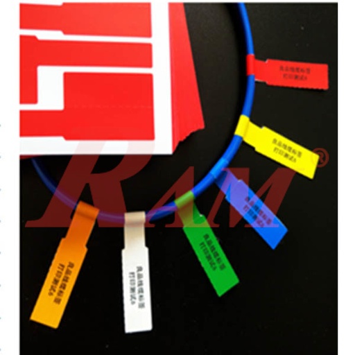 [TIE.CABLE.37MM] A4 Cable Organizer Label Sticker ملصق علام تيكيت لاسماء وترقيم و تنظيم الكبلات مقاس A4