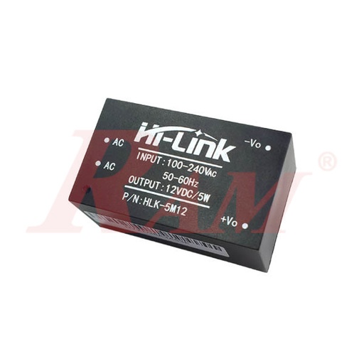 [AC.DC.HLK.5M12] AC-DC Module 5W 220Vac to 12Vdc (HLK-5M12)
