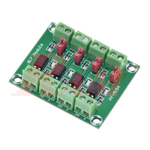 [KIT.ISOLATION.4XPC817] PC817 - 4 Channel Optocoupler Isolation Board
