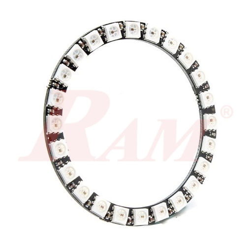 [KIT.WS2812.24.5050.CIRCLE] NeoPixel Ring 24-bit WS2812 5050 RGB LED Driver Circle Development Board