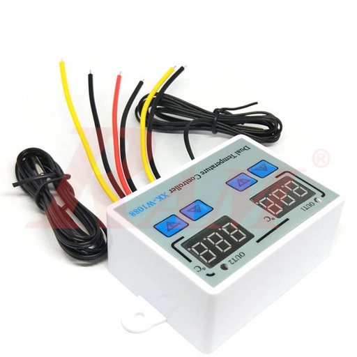 [XH.W1088.220V.1500W] XH-W1088 220Vac Dual Digital Programmable Temperature Controller 10A