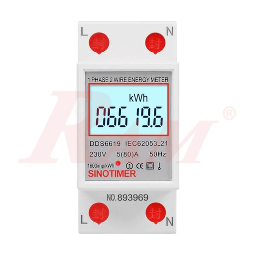 [DDS6619.008.80A.230V] DDS6619-008 Energy Meter 80A/230V عداد قياس استهلاك الكهرباء والطاقة