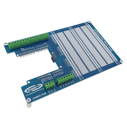 [ARDUINO.SH.UNO.WORK.AREA] Arduino Shield Working Area for UNO Project Board اردوينو شيلد اونو مع روزيتات وبوردة للحام المكونات