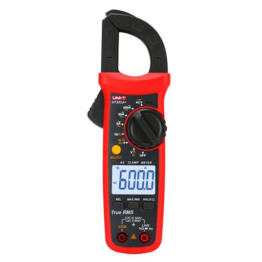 [AVO.UT202A+.UNIT] UT202A+ Digital Clamp Meter 600A (AC) بنسة امبير تيار متردد