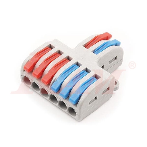 [WAGO.SPL62] WAGO SPL-62 - 2 in 6 out Universal Compact Wire Wiring Connector