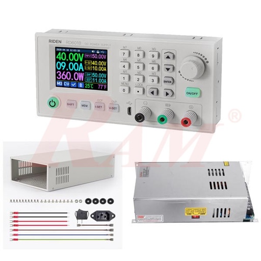 [RD6018W.COMPLET.SET] RIDEN RD6018W Complete Set DC Power Supply Variable With WiFi