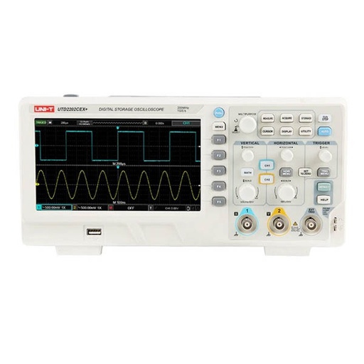 [AVO.UTD2202CEX+.UNIT] UTD2202CEX+ UNI-T Digital Storage Oscilloscope 200MHz جهاز اوسلسكوب 200 ميجاهرتز 2 قناة