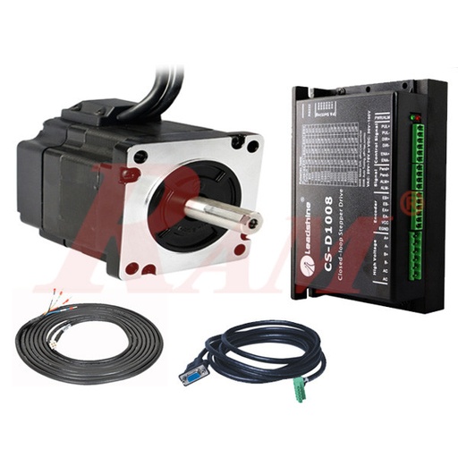 [CS.AXE.12NM] High Speed Closed Loop Stepper Motor 12N.M - NEMA34 - Complete Axe اكس كامل ماتور ستيبر بالانكودر 12 نيوتن مع الدرايفر والكبلات