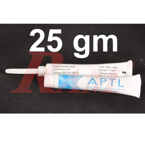 [COMPOUND.APTL.PASTE.25GM] Heat Transfer Paste 25gm - Thermal Grease انبوبة لاصق ومعجون حراري للمبردات الالومنيوم