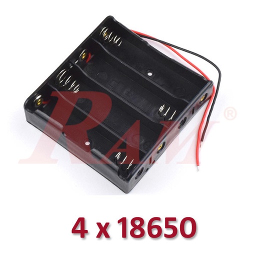 [BATTERY.HOLDER.18650X4] Battery Holder 4x18650