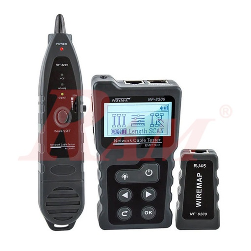 [NF8209.NOYAFA] NOYAFA® NF-8209 Advanced Network Cable Tester with Tone Tracer