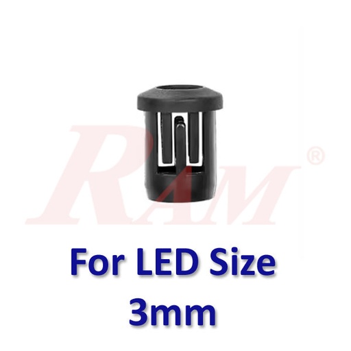 [COVER.LED.PLASTIC.3MM] LED 3mm Plastic Cover - LED Bezel Holder