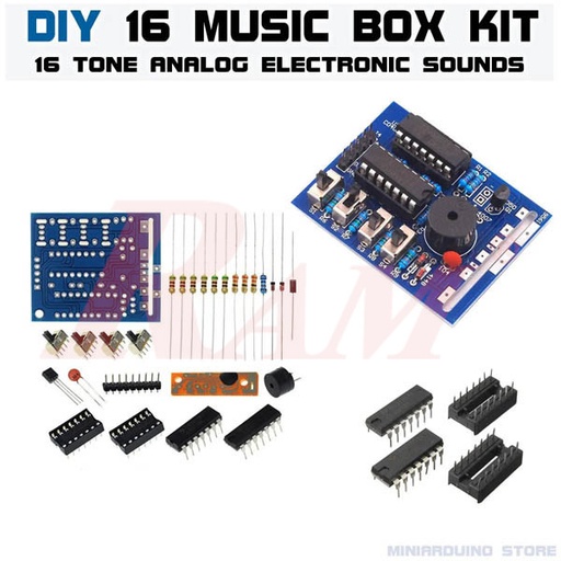 [KIT.DIY.MUSIC.BOX] DIY Blue Sixteen Music Box Electronic Kit