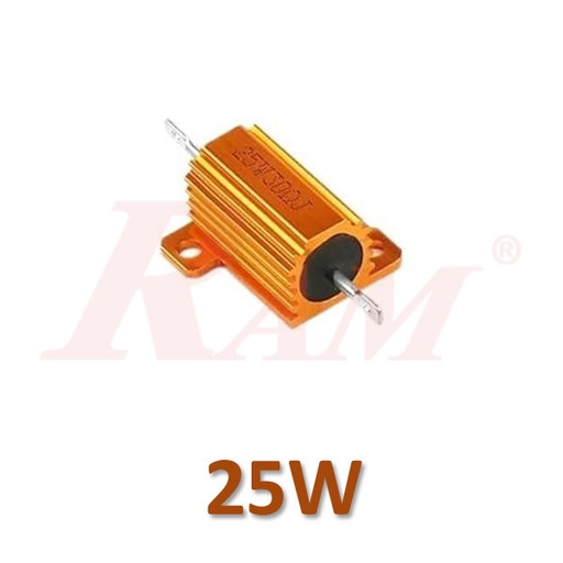 RX24-25W 5% Gold Aluminum Case Power Resistor 25W