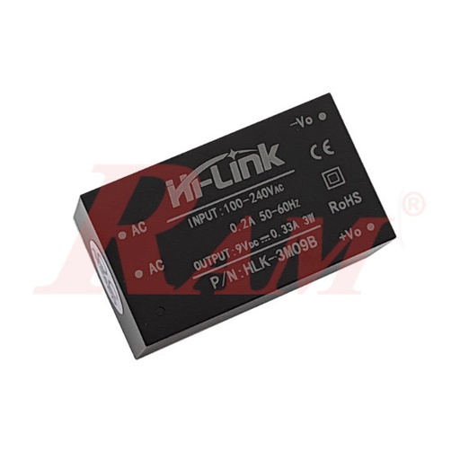 [AC.DC.HLK3M09B] AC-DC Module 3W 220Vac to 9Vdc (HLK-3M09B)