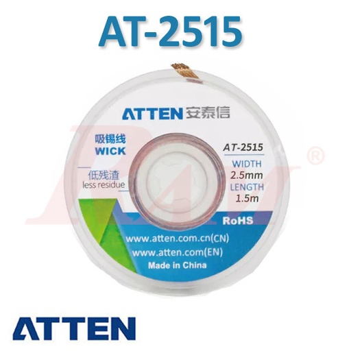 [ATTEN.AT2515.WICKER] ATTEN® AT-2515 Solder Wicker Width 2.5mm Length 1.5m