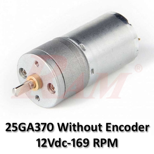 [DC.JGA25-370-12V.169RPM] Without Encoder 25GA370 DC Geared Motor 12Vdc 169 rpm