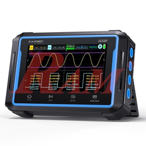 [AVO.2C53P.FNIRSI] FNIRSI® 2C53P 3-IN-1 50MHz 250MS/s Dual Channel Tablet Touchable Oscilloscope, Multimeter & DDS Function Signal Generator