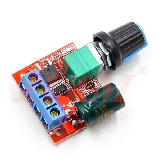 [KIT.PWM.5A.90W] PWM 5A 90W Motor Speed ​​Control Switch Manual (4.5Vdc to 35Vdc) دائرة تخفيض سرعة ماتور جهد مستمر - قدرة 5 امبير